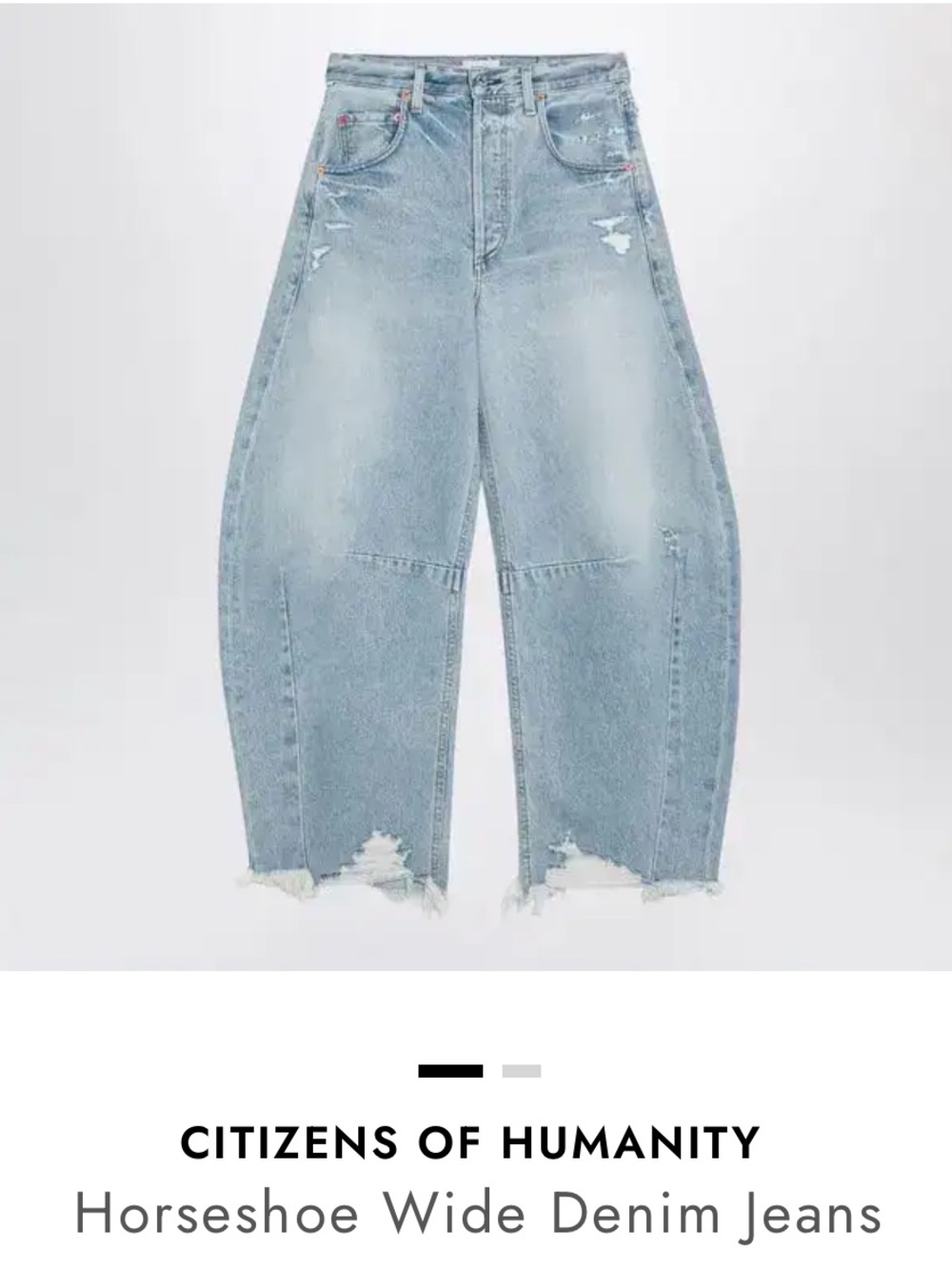 Citizens of Humanity Horseshoe Wide Denim Jeans